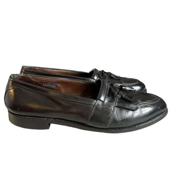 Allen Edmonds Chelsea Mens 11.5 AA Shoes Kiltie Tassel Loafers Made in USA Black