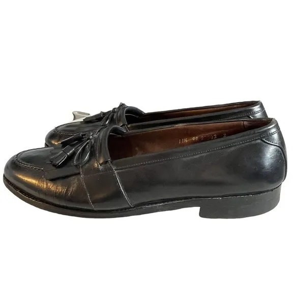 Allen Edmonds Chelsea Mens 11.5 AA Shoes Kiltie Tassel Loafers Made in USA Black