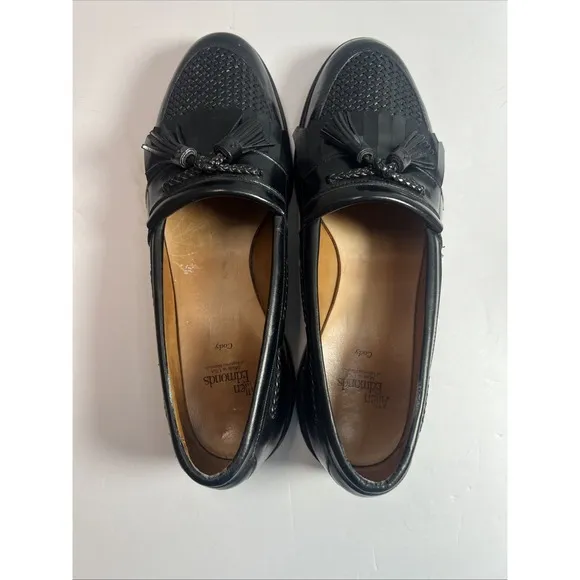 Allen Edmonds Cody Mens Shoes Size 10.5D Tassel Slip On Loafers  Black Leather