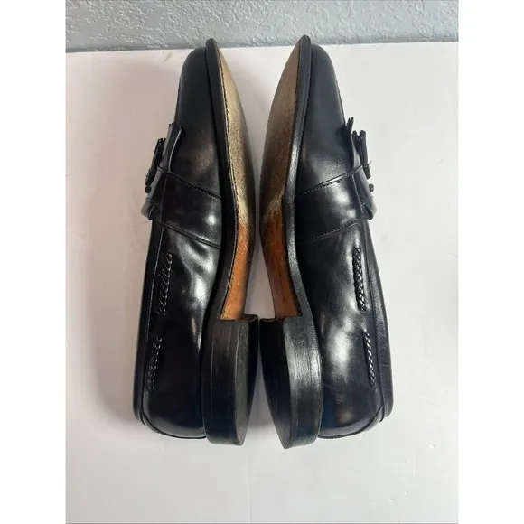 Allen Edmonds Cody Mens Shoes Size 10.5D Tassel Slip On Loafers  Black Leather