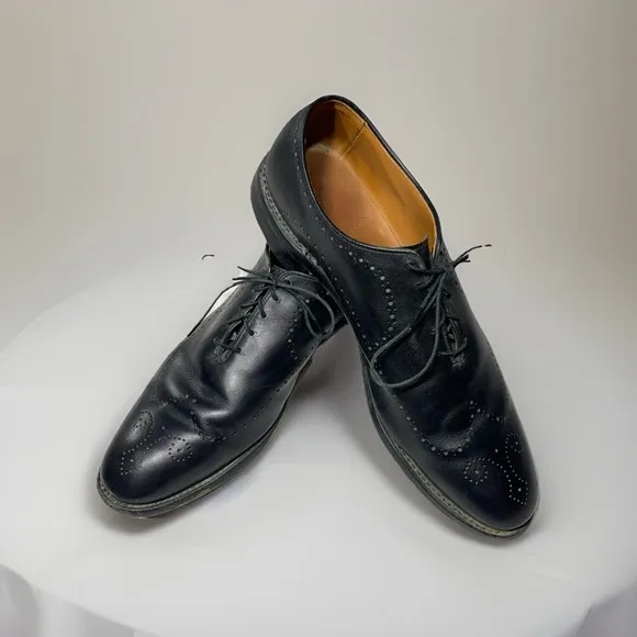 Allen Edmonds Fairfax Black Wholecut Wingtip Men's Shoes Size 10.5 D Loafers