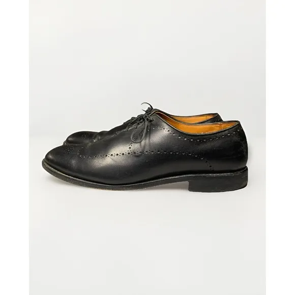 Allen Edmonds Fairfax Black Wholecut Wingtip Men's Shoes Size 10.5 D Loafers