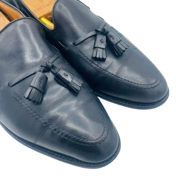 Allen Edmonds Loafers Mens 13D Black “Grayson” 8217 Leather Tassle Shoes