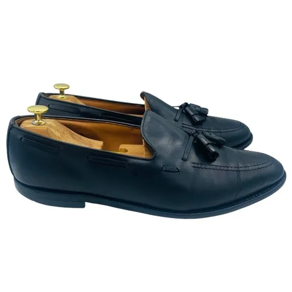 Allen Edmonds Loafers Mens 13D Black “Grayson” 8217 Leather Tassle Shoes