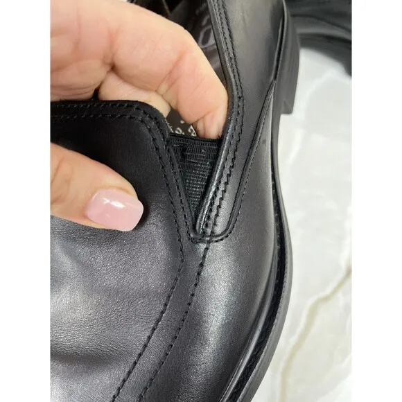 Allen Edmonds loafers Slip On Black Leather 10 D Casual Shoes Men