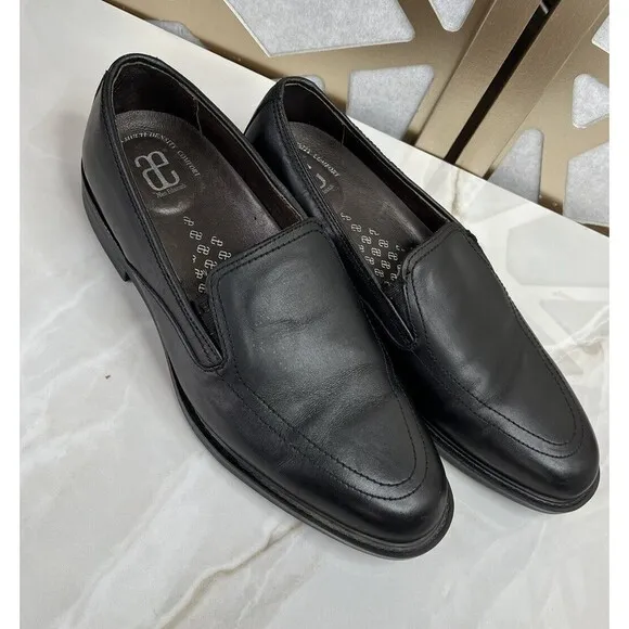 Allen Edmonds loafers Slip On Black Leather 10 D Casual Shoes Men