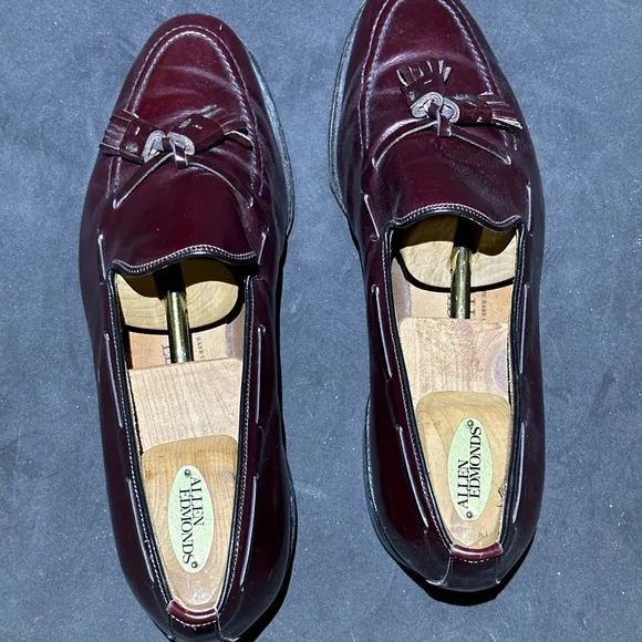 Allen Edmonds Men's Burgundy Leather Loafers