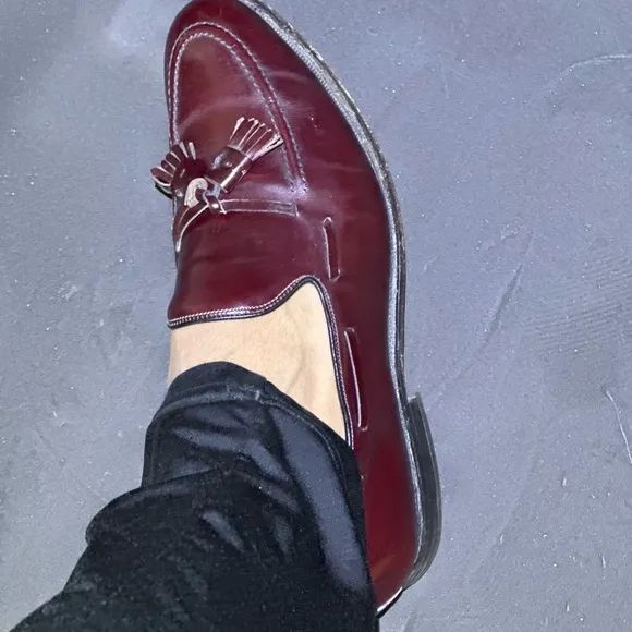 Allen Edmonds Men's Burgundy Leather Loafers