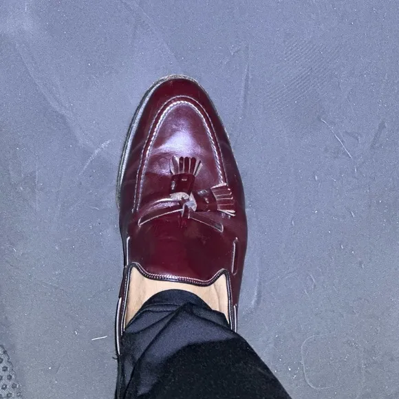 Allen Edmonds Men's Burgundy Leather Loafers