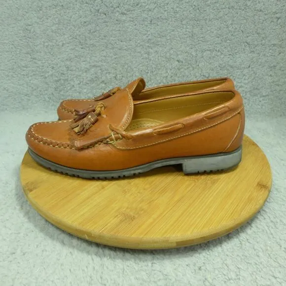 Allen Edmonds Nashua Brown Leather Tassel Loafers Men's Size 8.5D 42252