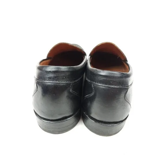 Allen Edmonds SCHREIER  Men's Tassel Loafers 11 B Black Dress Shoes DISCONTINUED