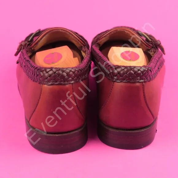 Allen Edmonds Shoes Womens 9B Brown Loafer Leather Kiltie Strap Maine Heathwood