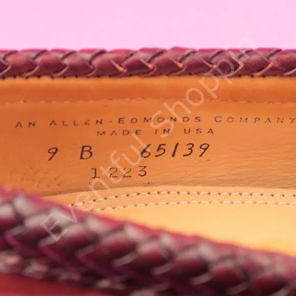 Allen Edmonds Shoes Womens 9B Brown Loafer Leather Kiltie Strap Maine Heathwood