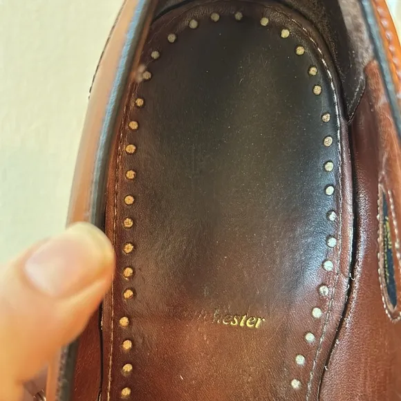 Allen Edmonds: “Westchester” Brown Slip On Penny Loafers Men’s 10.5
