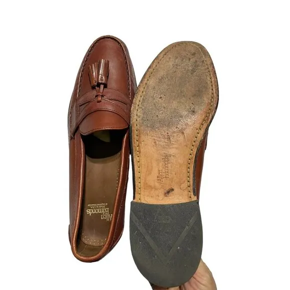 Allen Edmonds Women's Shoes Loafers Tassel Career Leather Tan Size13D