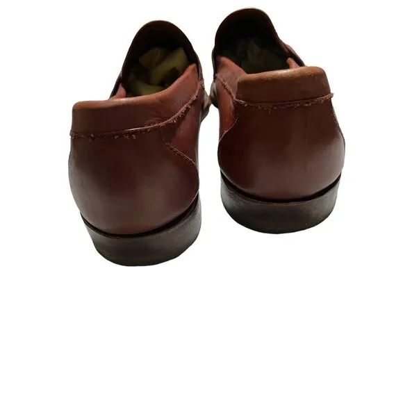 Allen Edmonds Women's Shoes Loafers Tassel Career Leather Tan Size13D