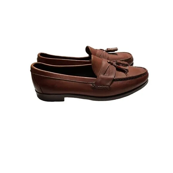 Allen Edmonds Women's Shoes Loafers Tassel Career Leather Tan Size13D