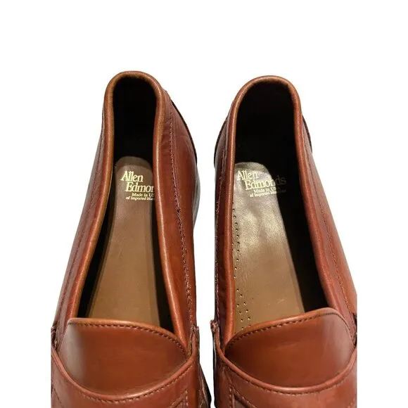 Allen Edmonds Women's Shoes Loafers Tassel Career Leather Tan Size13D