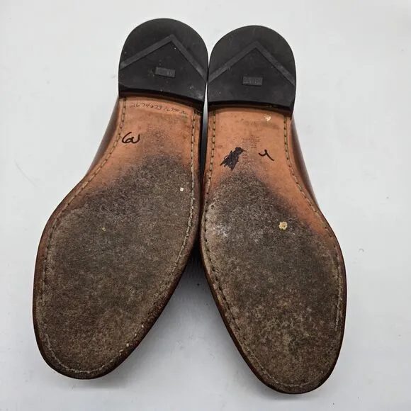 Allen Edmonds Woodstock Mens Size 10 D Brown Leather Kiltie Dress Loafers Shoes
