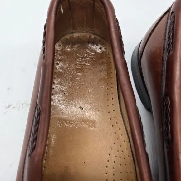 Allen Edmonds Woodstock Mens Size 10 D Brown Leather Kiltie Dress Loafers Shoes