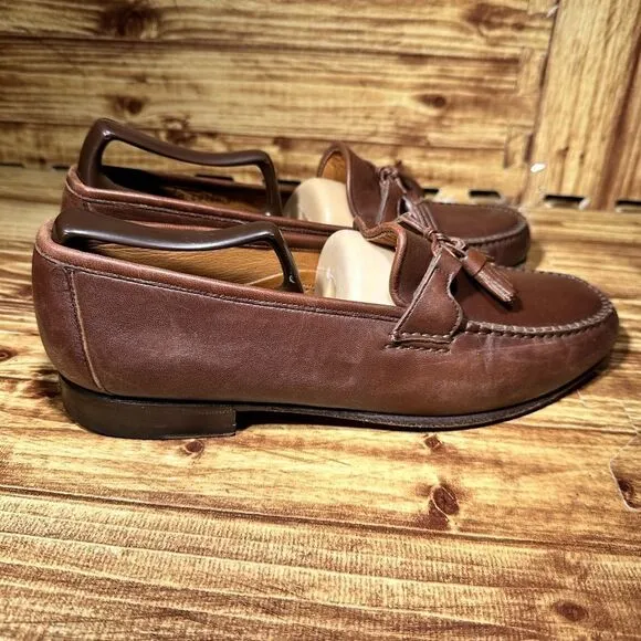 Allen Edmonds Loafers Shoes Sz 9 D Men Brown Urbino Made In Italy