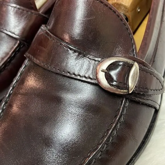 Allen Edmonds Walden Oxblood Leather Slip On Loafer Shoes Men's Size 10 B26