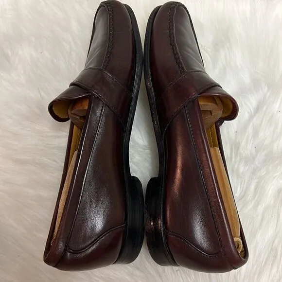 Allen Edmonds Walden Oxblood Leather Slip On Loafer Shoes Men's Size 10 B26