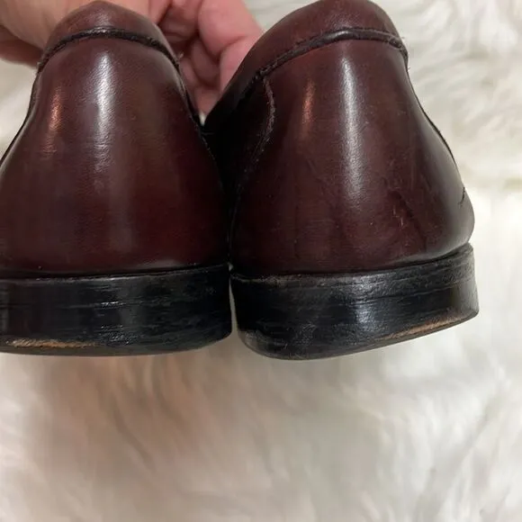 Allen Edmonds Walden Oxblood Leather Slip On Loafer Shoes Men's Size 10 B26
