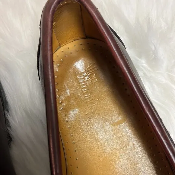 Allen Edmonds Walden Oxblood Leather Slip On Loafer Shoes Men's Size 10 B26