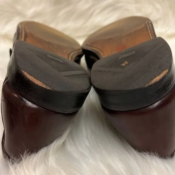 Allen Edmonds Walden Oxblood Leather Slip On Loafer Shoes Men's Size 10 B26