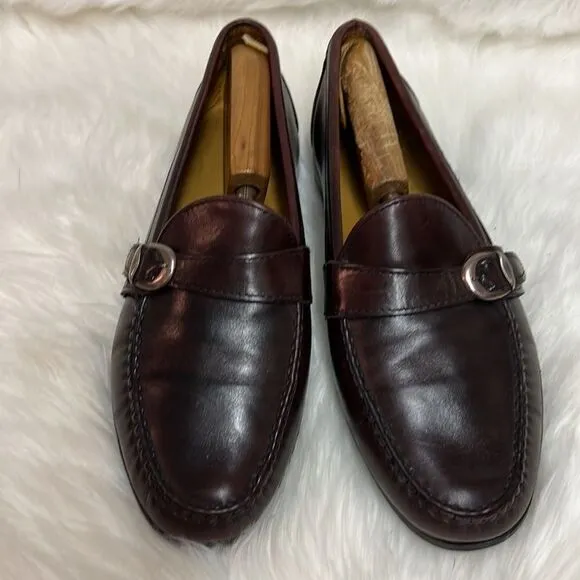 Allen Edmonds Walden Oxblood Leather Slip On Loafer Shoes Men's Size 10 B26