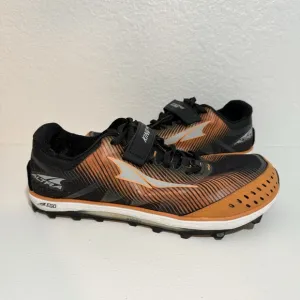 Altra King MT Shoes Men's US 10.5 Orange Black Trail Running Vibram Gaiter Trap