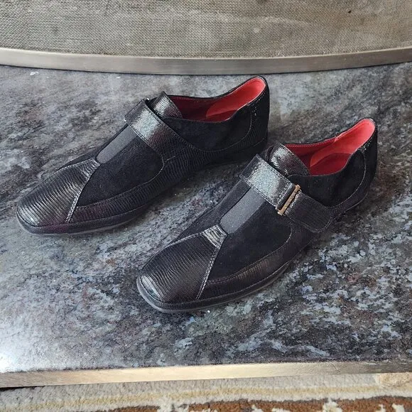 Amalfi By Rangoni Egadi Monk Strap Moccassin Shoes Size 10