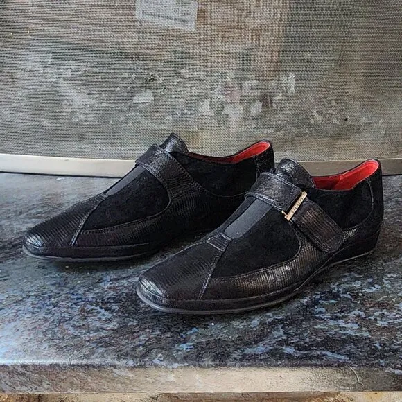 Amalfi By Rangoni Egadi Monk Strap Moccassin Shoes Size 10