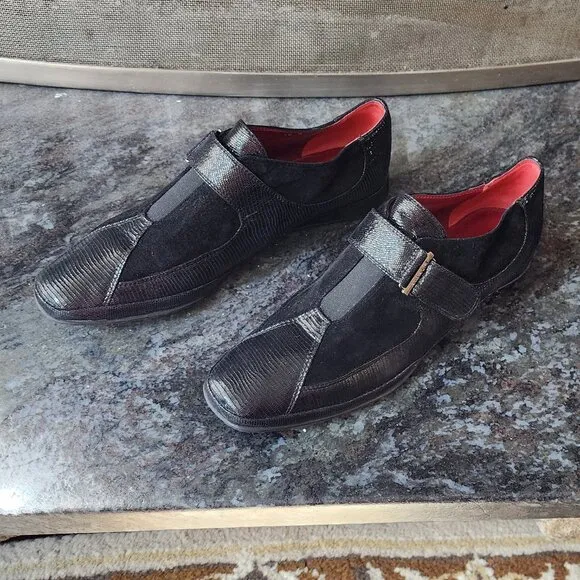 Amalfi By Rangoni Egadi Monk Strap Moccassin Shoes Size 10