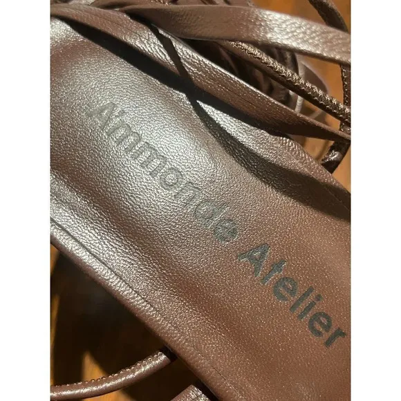 A'mmonde Atelier Aria 75 Multi Strap in Brown 37 7 Womens