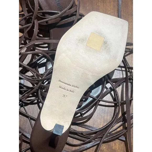 A'mmonde Atelier Aria 75 Multi Strap in Brown 37 7 Womens