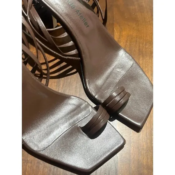 A'mmonde Atelier Aria 75 Multi Strap in Brown 37 7 Womens