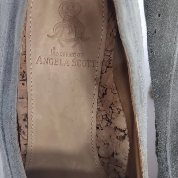 ANGELA SCOTT Gray Women's Shoes size 8 preOwned Exellent condition