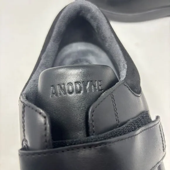 Anodyne Shoes Men's 12 Extra Wide‎ Black Leather Casual Comfort Stretch Padding