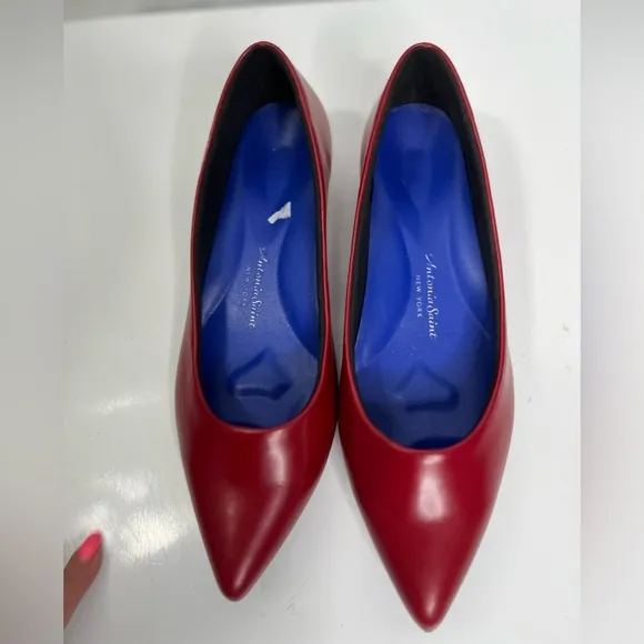 Antonia Saint Brooklyn red comfort shoes, like new