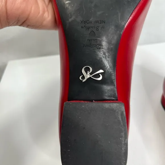 Antonia Saint Brooklyn red comfort shoes, like new