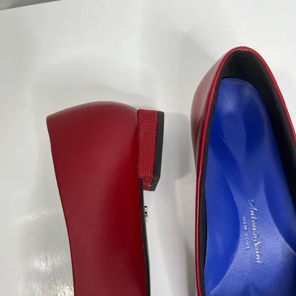 Antonia Saint Brooklyn red comfort shoes, like new