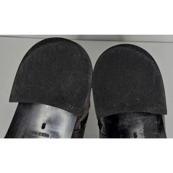 Aquatalia Oribella Suede Ankle Boots Sz 9 Waterproof Booties Grey Western