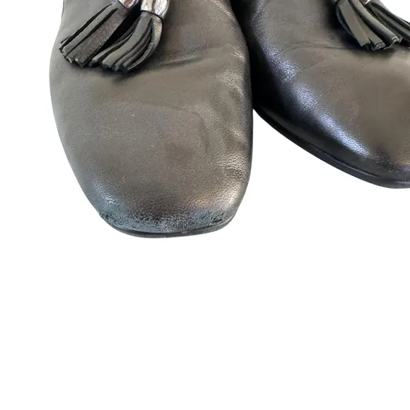 Aquatalia Women's Black Loafers/Flats Leather Shoes Size 8M