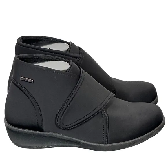 Aravon Fairlee Instep Ankle Waterproof Velcro Booties Boots Sz 6