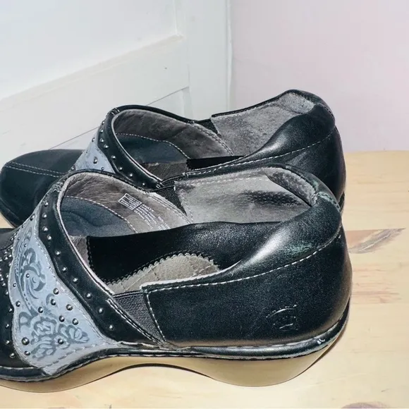 Ariat Black Mules &amp; Clogs Leather Western Clogs Black Gray Women's Size 7.5