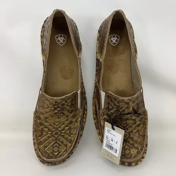 Ariat Cruiser Embossed Mosaic Slip On Shoes Loafers Copper Women’s Size 8.5 B