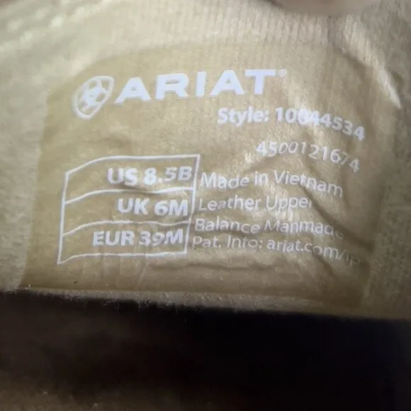 Ariat Cruiser Embossed Mosaic Slip On Shoes Loafers Copper Women’s Size 8.5 B
