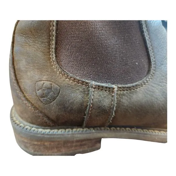 Ariat Wexford Chelsea waterproof mens sz 9.5 boots leather brown